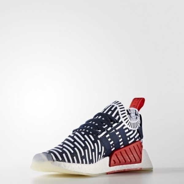 Adidas Nmd_R2 Primeknit Homme Collegiate Navy/Collegiate Green/Footwear White Originals Chaussures NO: BB2909