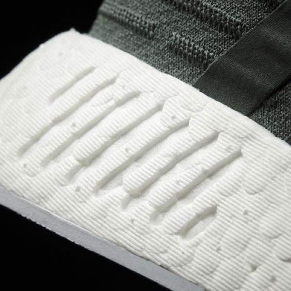 Adidas Nmd_R2 Femme Utility Ivy/Footwear White/Trace Green Originals Chaussures NO: BA7261