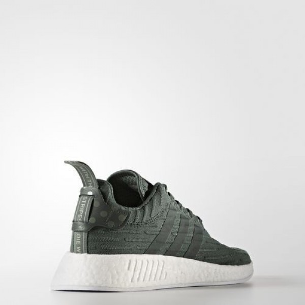 Adidas Nmd_R2 Femme Utility Ivy/Footwear White/Trace Green Originals Chaussures NO: BA7261