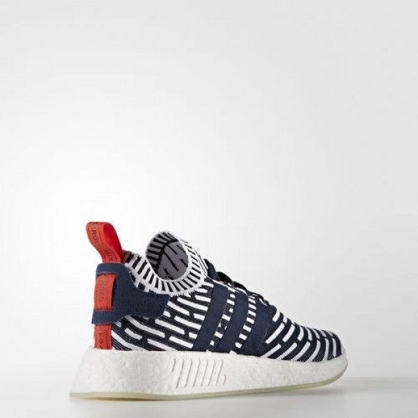 Adidas Nmd_R2 Primeknit Homme Collegiate Navy/Collegiate Green/Footwear White Originals Chaussures NO: BB2909