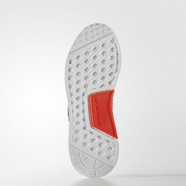 Adidas Nmd_Xr1 Primeknit Femme White/Core Black/Semi Solar Red Originals Chaussures NO: S32216