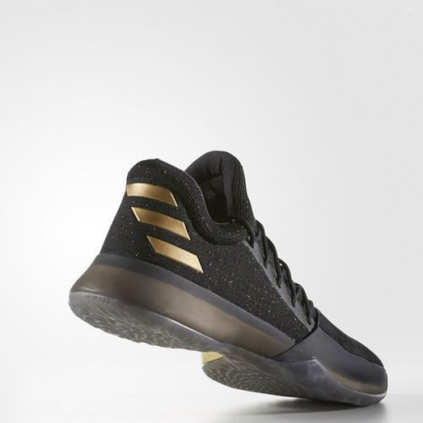 Adidas Harden Vol. 1 Homme Core Black/Utility Black/Gold Metallic Basketball Chaussures NO: BW0545