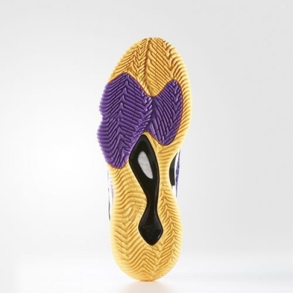 Adidas Crazylight Boost Low 2016 Homme Shock Purple/Solar Gold/Core Black Basketball Chaussures NO: BB8175