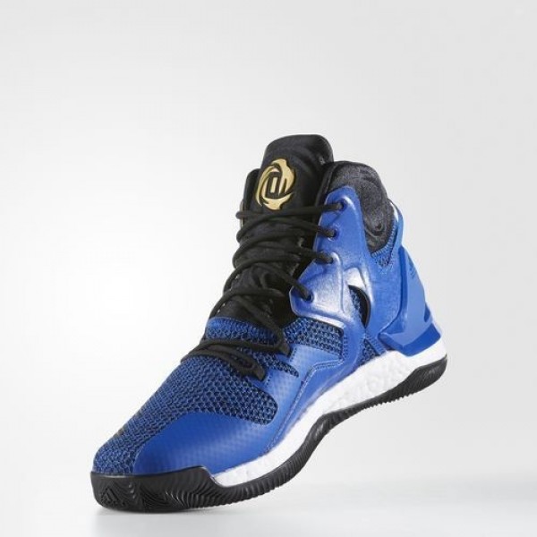 Adidas D Rose 7 Homme Blue Solid/Core Black/Gold Metallic Basketball Chaussures NO: BB8290