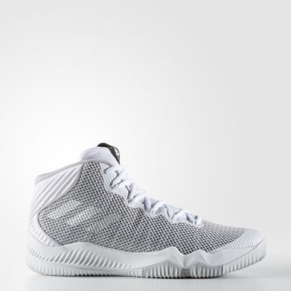 Adidas Crazy Hustle Homme Footwear White/Silver Metallic/Lgh Solid Grey Basketball Chaussures NO: BW0559