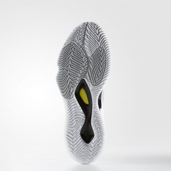 Adidas Crazy Hustle Homme Footwear White/Silver Metallic/Lgh Solid Grey Basketball Chaussures NO: BW0559