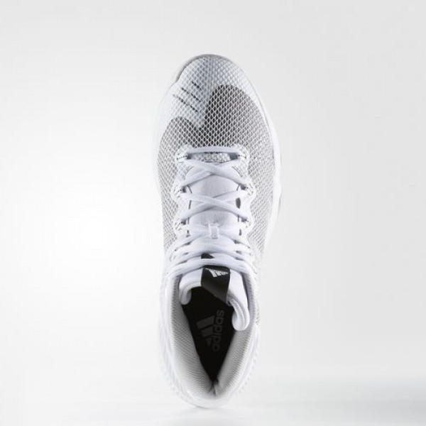 Adidas Crazy Hustle Homme Footwear White/Silver Metallic/Lgh Solid Grey Basketball Chaussures NO: BW0559