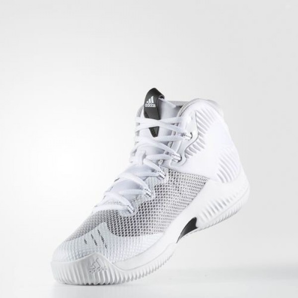 Adidas Crazy Hustle Homme Footwear White/Silver Metallic/Lgh Solid Grey Basketball Chaussures NO: BW0559