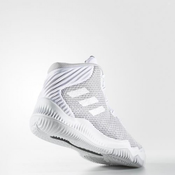 Adidas Crazy Hustle Homme Footwear White/Silver Metallic/Lgh Solid Grey Basketball Chaussures NO: BW0559