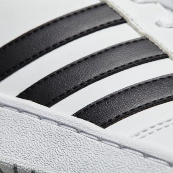 Adidas Vs Hoops Mid Femme Footwear White/Core Black/Scarlet neo Chaussures NO: B74501