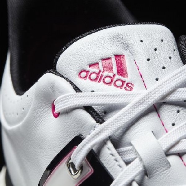 Adidas Tour360 Boost Wide Homme Footwear White/Core Black/Shock Pink Golf Chaussures NO: Q44828