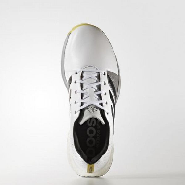 Adidas Adipower Boost 3 Wide Homme Footwear White/Carbon/Vivid Yellow Golf Chaussures NO: Q44765