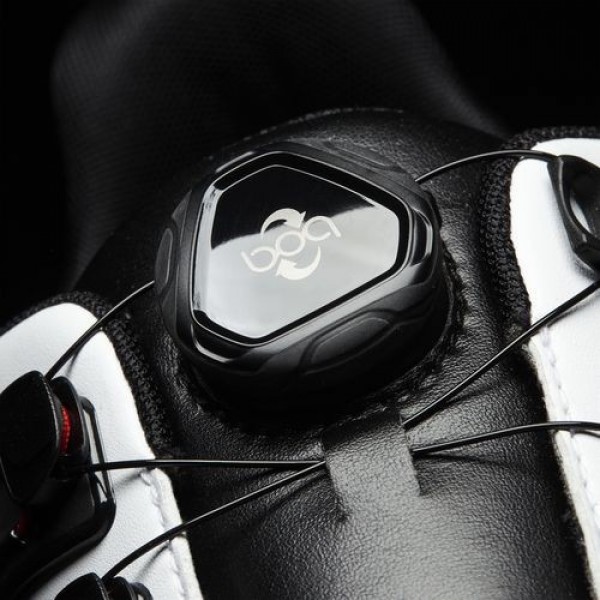 Adidas Powerband Boa Boost Wide Homme Footwear White/Core Black/Scarlet Golf Chaussures NO: Q44867