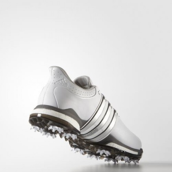Adidas Tour 360 Boost Wide Homme Footwear White/Silver Metallic/Dark Silver Metallic Golf Chaussures NO: F33261