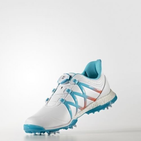 Adidas Adipower Boost Boa Femme Footwear White/Energy Blue/Easy Coral Golf Chaussures NO: Q44746