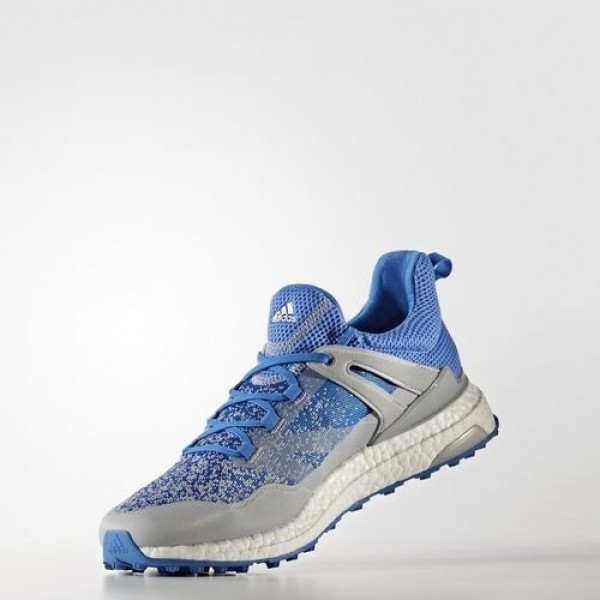 Adidas Crossknit Boost Homme Clear Onix/Blast Blue/Footwear White Golf Chaussures NO: Q44683