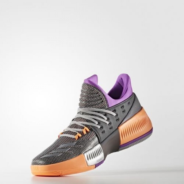 Adidas Dame 3 Homme Medium Grey Heather Solid Grey/Silver Metallic/Dark Grey Heather Solid Grey Basketball Chaussures NO: BB8270