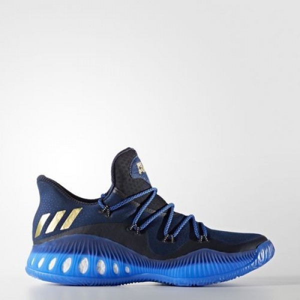 Adidas Crazy Explosive Low Homme Collegiate Navy/Matte Gold/Blue Basketball Chaussures NO: BW0571
