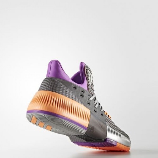 Adidas Dame 3 Homme Medium Grey Heather Solid Grey/Silver Metallic/Dark Grey Heather Solid Grey Basketball Chaussures NO: BB8270