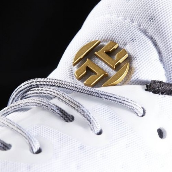 Adidas Harden Vol. 1 Homme Footwear White/Core Black/Gold Metallic Basketball Chaussures NO: BW0552