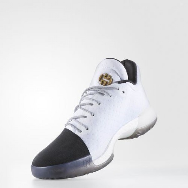 Adidas Harden Vol. 1 Homme Footwear White/Core Black/Gold Metallic Basketball Chaussures NO: BW0552