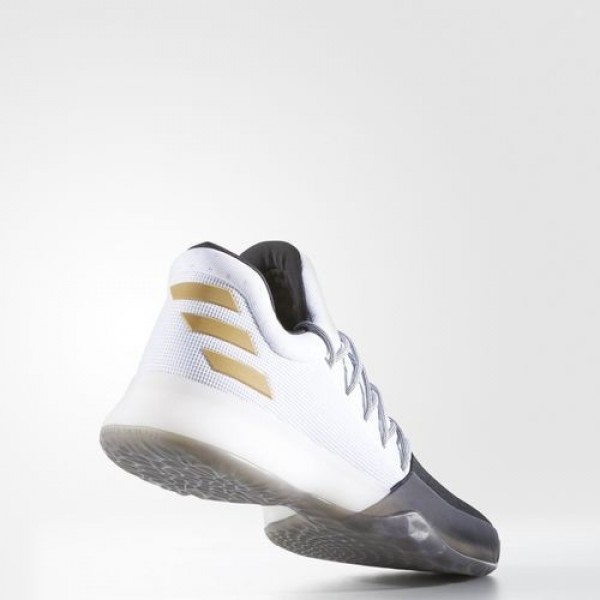 Adidas Harden Vol. 1 Homme Footwear White/Core Black/Gold Metallic Basketball Chaussures NO: BW0552