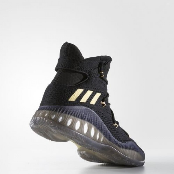 Adidas Crazy Explosive Primeknit Homme Core Black/Gold Metallic Basketball Chaussures NO: BB8371
