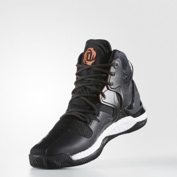 Adidas D Rose 7 Primeknit Homme Core Black/Orange Solid/Utility Black Basketball Chaussures NO: B49511