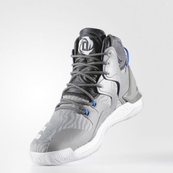 Adidas D Rose 7 Primeknit Homme Solid Grey/Footwear White/Dark Grey Heather Solid Grey Basketball Chaussures NO: BB8212
