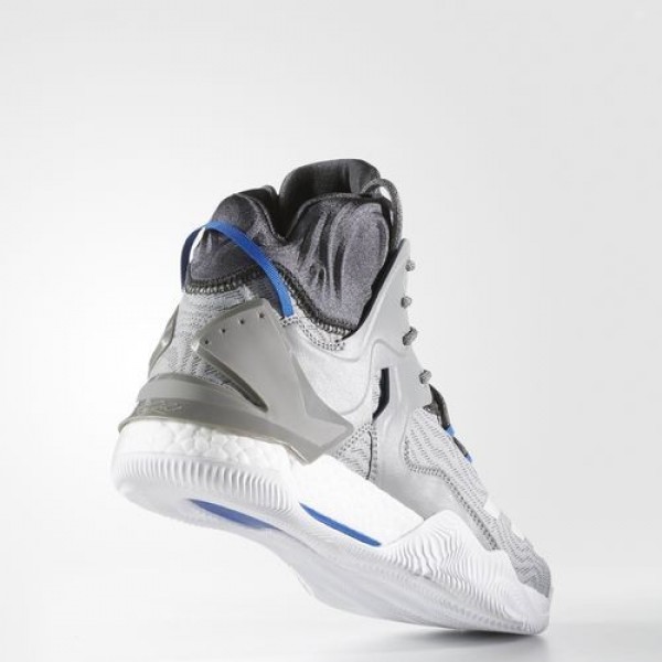 Adidas D Rose 7 Primeknit Homme Solid Grey/Footwear White/Dark Grey Heather Solid Grey Basketball Chaussures NO: BB8212