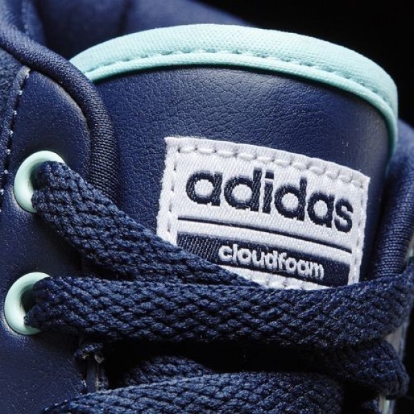 Adidas Cloudfoam Daily Qt Mid Femme Collegiate Navy/Footwear White/Clear Aqua neo Chaussures NO: AW4215