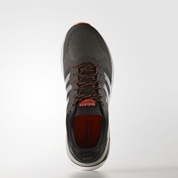Adidas Cloudfoam Super Flyer Homme Dark Grey Heather Solid Grey/Footwear White/Solar Orange neo Chaussures NO: AW4160