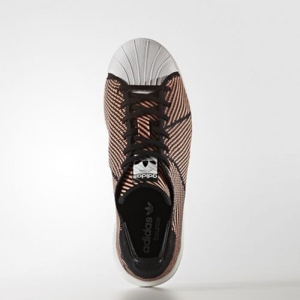 Adidas Superstar Bounce Primeknit Femme Core Black/Sun Glow/Footwear White Originals Chaussures NO: S82260