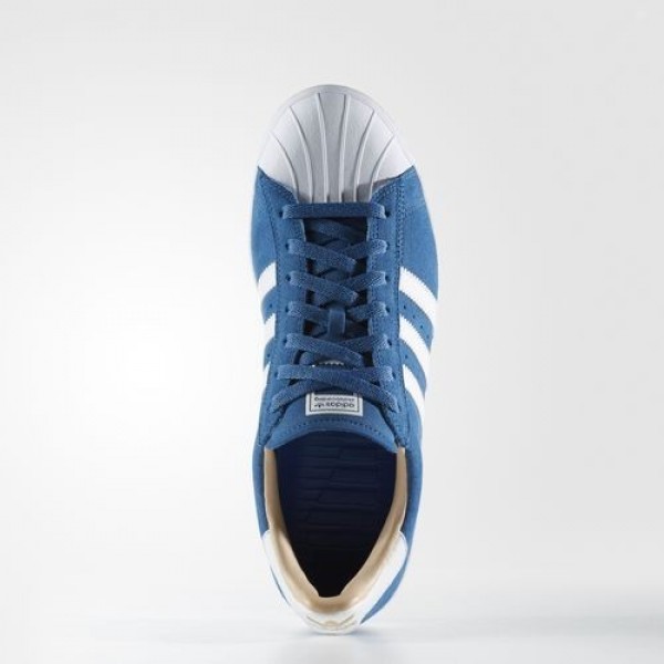 Adidas Superstar Vulc Adv Homme Core Blue/Footwear White/Gold Metallic Originals Chaussures NO: BB8607