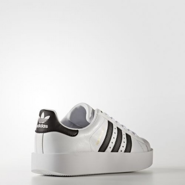 Adidas Superstar Bold Platform Femme Footwear White/Core Black/Gold Metallic Originals Chaussures NO: BA7666