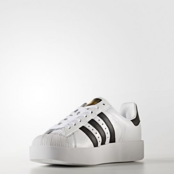 Adidas Superstar Bold Platform Femme Footwear White/Core Black/Gold Metallic Originals Chaussures NO: BA7666