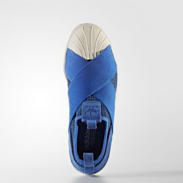 Adidas Superstar Slip-On Femme Blue/Off White Originals Chaussures NO: BB2120
