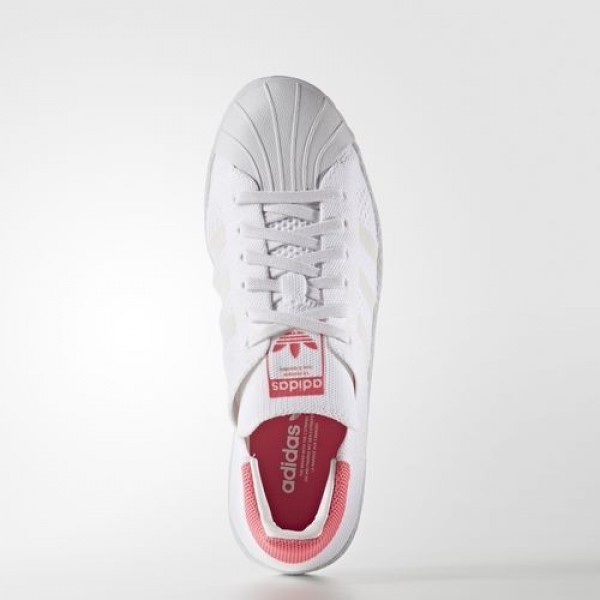 Adidas Superstar 80S Primeknit Femme Footwear White/Solar Pink Originals Chaussures NO: BB5095