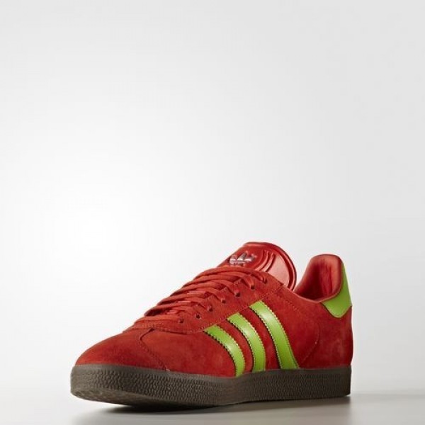 Adidas Gazelle Homme Core Red/Semi Solar Green/Gum Originals Chaussures NO: BB5263