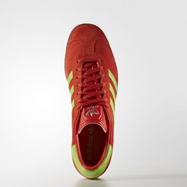 Adidas Gazelle Homme Core Red/Semi Solar Green/Gum Originals Chaussures NO: BB5263