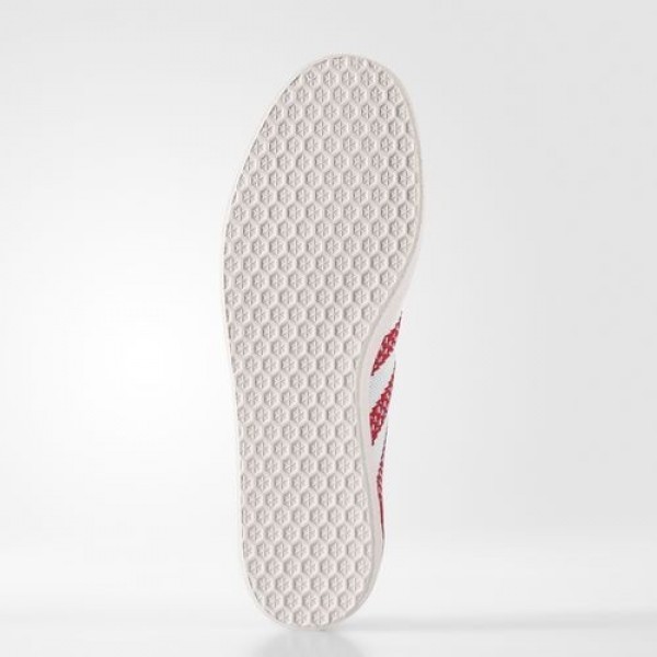 Adidas Gazelle Primeknit Homme Scarlet/Footwear White/Chalk White Originals Chaussures NO: BB5247