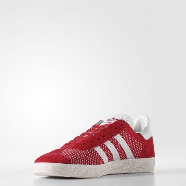 Adidas Gazelle Primeknit Homme Scarlet/Footwear White/Chalk White Originals Chaussures NO: BB5247