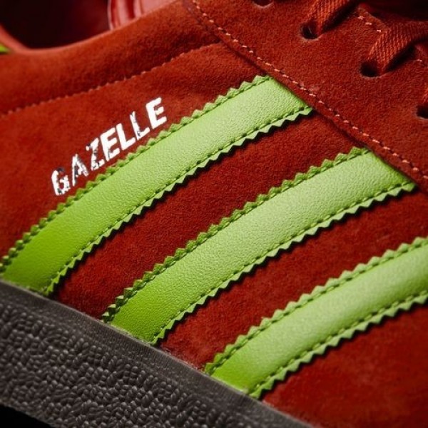 Adidas Gazelle Homme Core Red/Semi Solar Green/Gum Originals Chaussures NO: BB5263