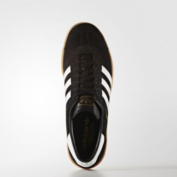 Adidas Hamburg Femme Core Black/Footwear White/Gum Originals Chaussures NO: S76696