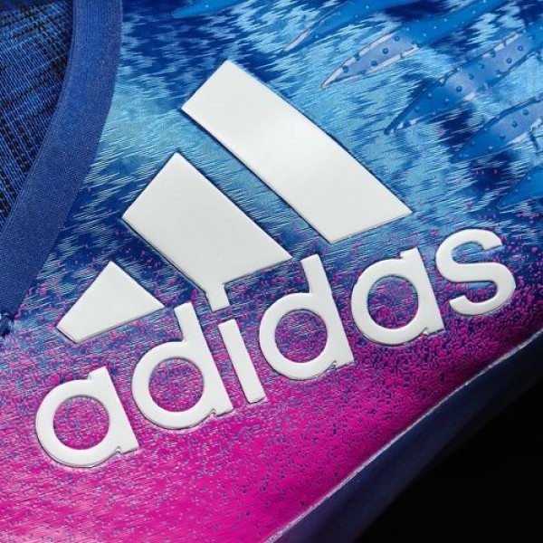 Adidas X 16+ Purechaos Terrain Souple Homme Blue/Footwear White/Shock Pink Football Chaussures NO: BB5613