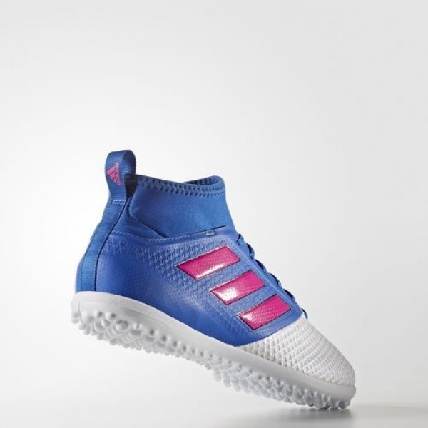 Adidas Ace 17.3 Primemesh Turf Homme Blue/Shock Pink/Footwear White Football Chaussures NO: BB0862