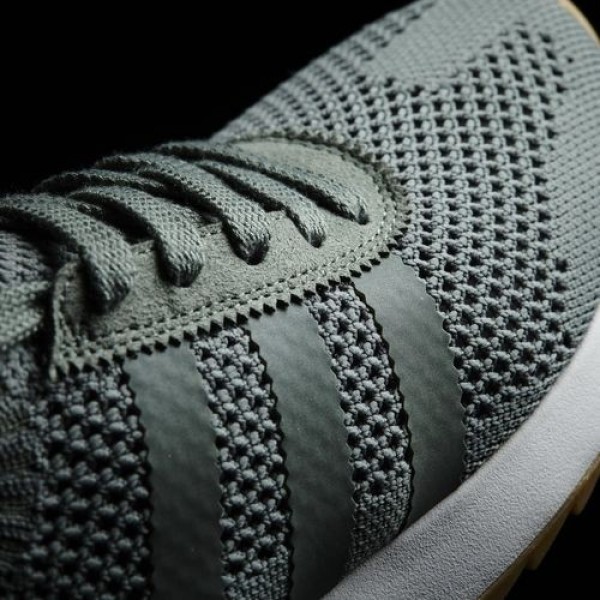 Adidas Flb Primeknit Femme Trace Green/Crystal White Originals Chaussures NO: BY2798