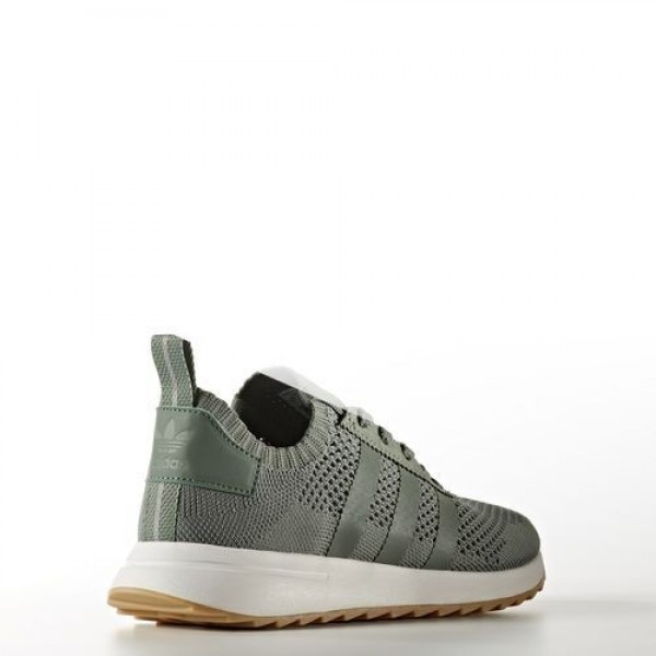 Adidas Flb Primeknit Femme Trace Green/Crystal White Originals Chaussures NO: BY2798