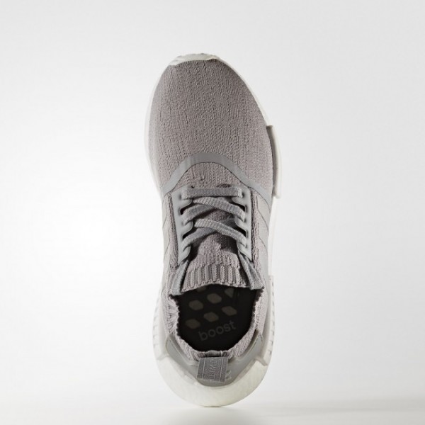 Femmes Originals Chaussure NMD_R1 Primeknit Couleur Grey Three /Grey Three /Footwear White (BY8762)