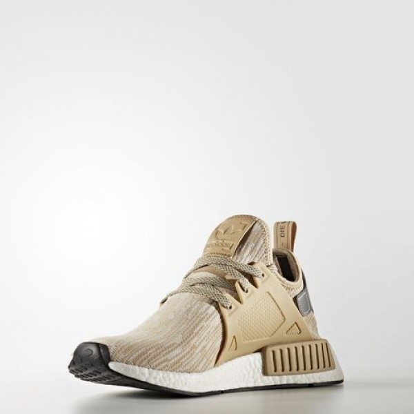 Adidas Nmd_Xr1 Primeknit Femme Linen / Matte Silver / Core Black Originals Chaussures NO: S77194